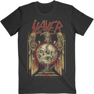 Slayer - Eagle & Serpent Heren T-shirt - XL - Zwart