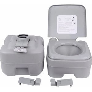Amonstar Draagbare Buitentoilet - Met Doorspoel - Camping toilet - Caravan - Mobiel Toilet - 20 Liter