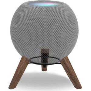 Elegante HomePod Mini standaard - Echt walnotenhout - Bescherming en geluid