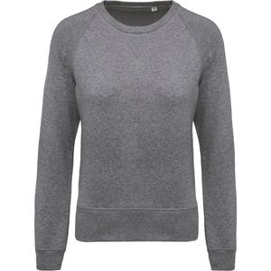 Sweatshirt Dames L Kariban Ronde hals Lange mouw Grey Heather 80% Katoen, 20% Polyester