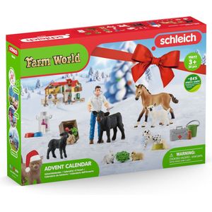 Schleich FARM WORLD - Adventskalender Farm World 2022 - Kinderspeelgoed Voor Jongens en Meisjes