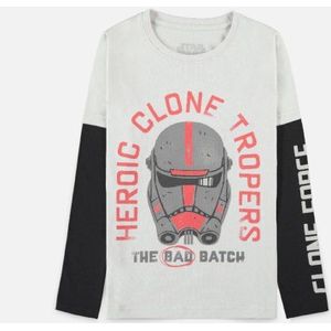 Star Wars - The Bad Batch - Hunter Kinder Longsleeve shirt - Kids 122 - Grijs