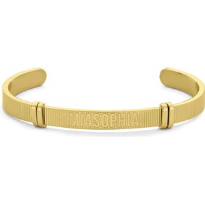 MIASOPHIA 4-MS22079 Stalen bangle - Goudkleurige plating