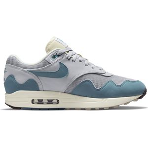 Nike Air Max 1 Patta Waves Noise Aqua - DH1348-004 - Maat 44.5 - Metallic Silver;Noise-Aqua - Schoenen