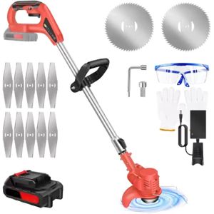 Elektrische Draadloze Grastrimmer 21V - Tuingereedschap met Accu - Grasmaaier & Snoeischaar - Voor Onkruid & Bloemen