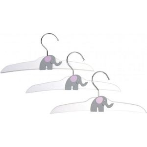 Jabadabado Houten Kledinghanger Olifant - 3 Stuks