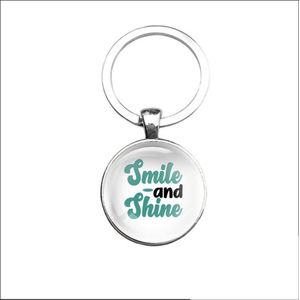Sleutelhanger Glas - Smile And Shine