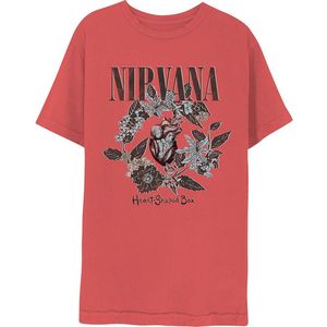Nirvana - Heart-Shaped Box Heren T-shirt - 2XL - Rood
