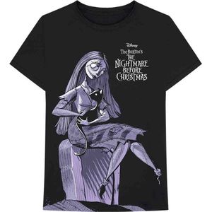 Disney The Nightmare Before Christmas - Sally Jumbo Heren T-shirt - S - Zwart
