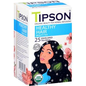Tipson Organic Beauty HEALTHY HAIR thee in zakjes 25 x 1,5 g