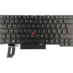 Notebook Toetsenbord (QWERTZ - Duits) geschikt voor o.a. Lenovo Thinkpad T490S / T495S / P1 Gen 1 Series - P/N: SN20R58776, SN8381BL2