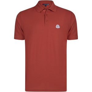 Giorgio Di Mare Polo Shirt Korte Mouw 100% Katoenen Pique Heren Terracotta - M