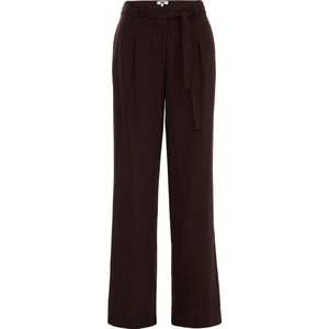 WE Fashion Dames wide leg broek van linnenmix