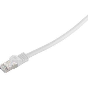 S-Impuls S/FTP CAT7 10 Gigabit netwerkkabel / wit - LSZH - 0,25 meter