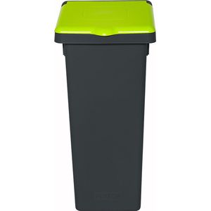 Plafor Fit Afvalemmer met Gesloten Deksel 20L – Recycling – Grijs/Groen