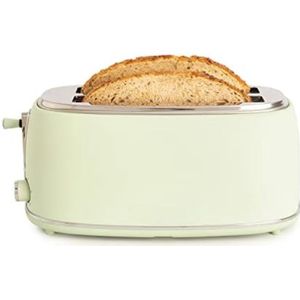 Gratyfied - Retro broodrooster - Retro keuken producten - Retro tosti apparaat - ‎afmetingen 41D x 20B x 18,1Hcm - 2,2 kg - Groen