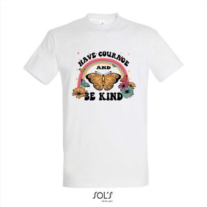 T-shirt Have Courage and be kind - T-shirt korte mouw - Wit - 8 jaar