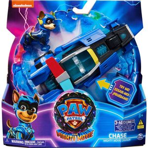 PAW Patrol The Mighty Movie - Politiewagen met Chase-actiefiguur licht en geluid