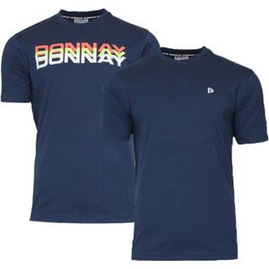 2-Pack Donnay T-shirts (599009/599008) - Heren - Navy/Navy - maat M