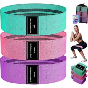 BITEYZ NVRGUIP Weerstandsbanden Set, Weerstandbanden, Resistance Band Set, Weerstand banden, Antislip Weerstandsbanden Fitness, Weerstandsbanden Crosstraining 45 kg, Weerstandsbanden 15 kg, Fitness Elastiek voor Heupen Benen Taille Squats (3 Stuks)