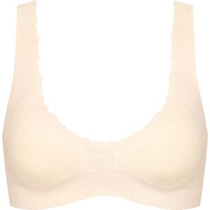 Sloggi Women ZERO Feel Lace 2.0 Bralette - bralette - beige - Maat: XL