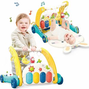 Baby loopwagen - Baby mat - Baby rek - Set 2in1 - Multifunctioneel - Educatief Babyspeelgoed