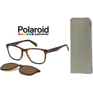 Leesbril Polaroid PLD0030 Met Zonneclip-Havanna -+1.50