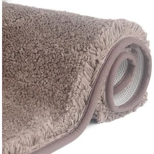 Badmat, antislip, hoogpolig, machinewasbaar, waterabsorberend en zachte microvezels, 50x80 cm