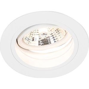 QAZQA chuck - Moderne Inbouwspot - 1 lichts - Ø 120 mm - Wit - Woonkamer | Slaapkamer | Keuken