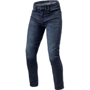 REV'IT! Jeans Carlin SK Dark Blue Used L36/W34 - Maat - Broek