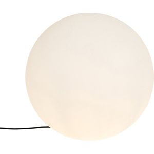 QAZQA nura - Moderne Vloerlamp | Staande Lamp - 1 lichts - H 74.7 cm - Wit - Buitenverlichting