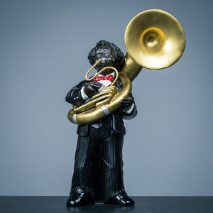 Parastone - Beeld Tuba Muzikant- ''All That Jazz'' - Muziek Kunst - Cadeau - Beeldje - Woondecoratie - Kantoor - Binnen