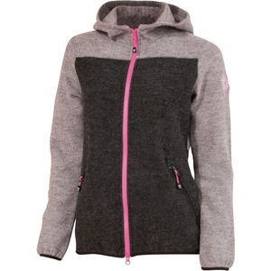 Ivanhoe vest Zoya Hood FZ met capuchon voor dames van wol - Grijs - 38