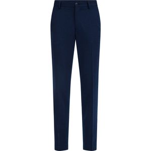 WE Fashion Heren slim fit pantalon met dessin