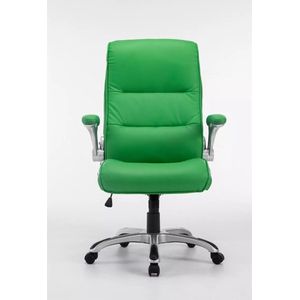 In And OutdoorMatch Bureaustoel Flavia Ottilie - Groen - Kunstleer - Voor volwassenen - Ergonomische bureaustoel - Op wieltjes - In hoogte verstelbaar