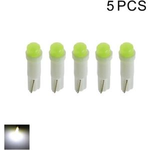 TLVX 5 stuks T5 W3W LED Autolampen Interieur – Kleine Steeklampen – Canbus - 6000K Wit Licht – Dashboard verlichting – Instrumentenpaneel led – Asbakverlichting – Kleine LED autolampjes - Lange levensduur – 12V – Set van 5 stuks