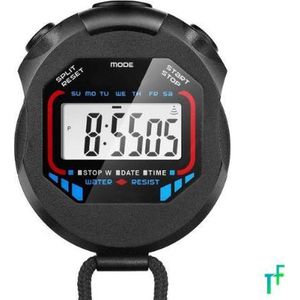 Stopwatch | Hardlopen | Sport | Fluwelen Zakje | Water Bestendig | Timer | Zwart