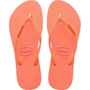 Havaianas Slim Glitter Neon Dames Slippers - Coral Spark - Maat 35/36