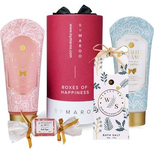 Verjaardag cadeau vrouw - Cadeaupakket in Luxe Koker - Tea Rose & Velvet - Kado vrouwen, moeder, vriendin, zus, oma, mama - Rituals Geschenkset Alternatief