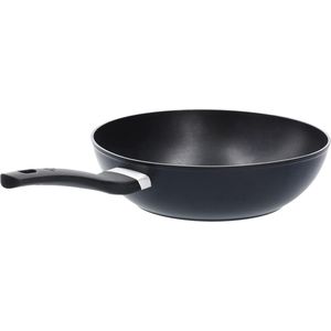 Non Stick Roerbak Pan 28cm - Krasbestendig - Vaatwasmachinebestendig - Aluminium - Zwart