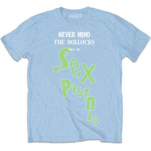 Sex Pistols - NMTB Drop Logo Heren T-shirt - S - Blauw