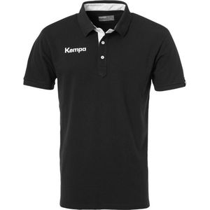 Kempa Prime Polo Shirt Zwart Maat S