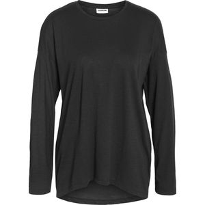 NOISY MAY NMMATHILDE L/S O-NECK HIGH/LOW TOP NOOS Dames T-shirt - Maat XS