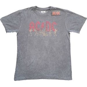 AC/DC - Vintage Silhouettes Heren T-shirt - M - Grijs