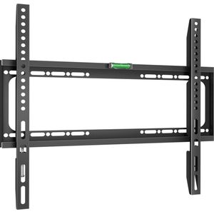Universele muurbeugel voor 26""-55"" schermen - Vaste tv-muurbeugel met VESA 75x75 – 400x400 tot 45 kg. – FME-44B Zwart