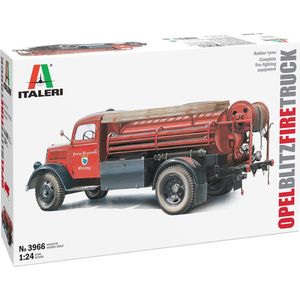 1:24 Italeri 3966 Opel Blitz Brandweerwagen - Truck Plastic Modelbouwpakket