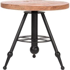 DOK 2 Solid Bijzettafel - Naturel - Mangohout - Rond - 45 cm