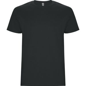 T-shirt unisex met korte mouwen 'Stafford' Donkerlood Grijs - 7/8 jaar
