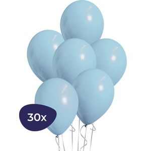 Blauwe Ballonnen – Geboorte Versiering Jongen – Babyshower Versiering – Helium Ballonnen – 30 stuks