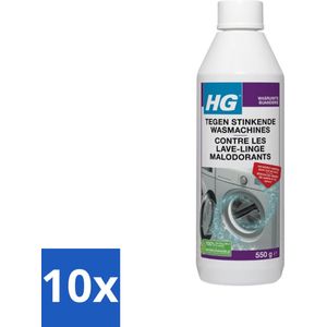 HG - Tegen Stinkende Was - Verwijdert Aanslag Door Vuil & Zeep - 550 g - Bulkverpakking - 10 stuks